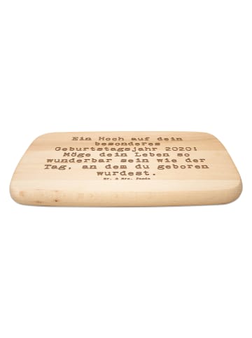 Mr. & Mrs. Panda Schneidebrett Holz Spruch 2020 Geburtstag mit S... in Transparent