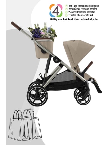 Cybex Cybex Gazelle S Kinderwagen - Farbe: Almond Beige / Gestell Taupe