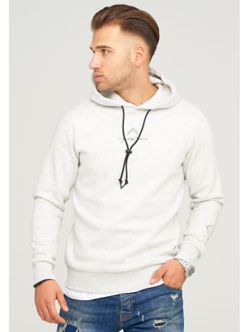 Jack & Jones Kapuzenpullover - JORWING SWEAT HOOD in White Melange