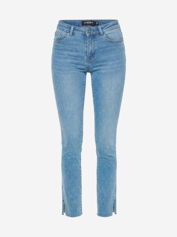 KOROSHI RegulÃ¤re denim pushup steinjeans in blau