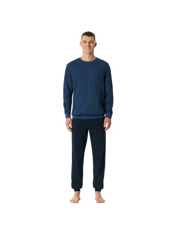 Schiesser Pyjama in Blau