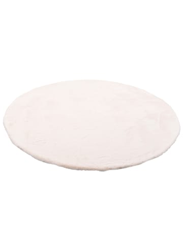 Pergamon Fellteppich Plush Rund in creme
