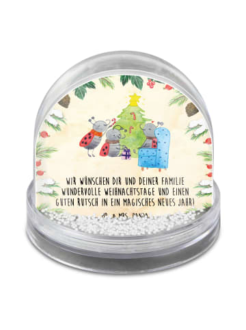 Mr. & Mrs. Panda Weihnachts Schneekugel Weihnachten Smörle mit S... in Naturpapier