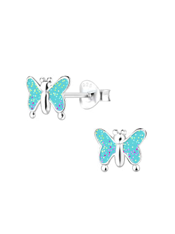 schmuck23 Silber Ohrringe 925 Schmetterling 0,7 cm x 0,8 cm