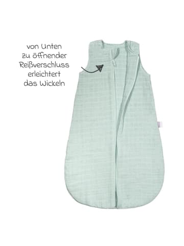 Makian Musselin-Schlafsack - Mint - in gruen