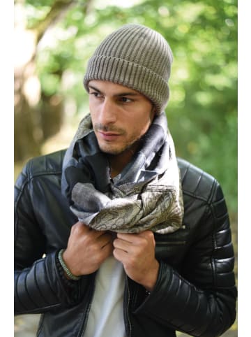 styleBREAKER Feinstrick Beanie Mütze mit Krempe in Taupe