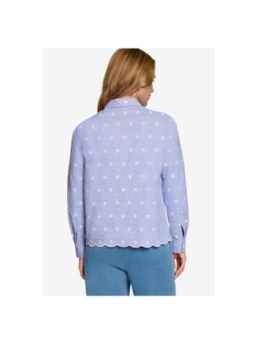 Zero  Langarmbluse in bluewhite