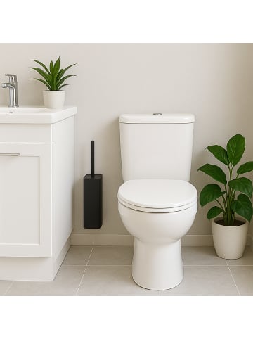 relaxdays Toilettenbürste in Schwarz