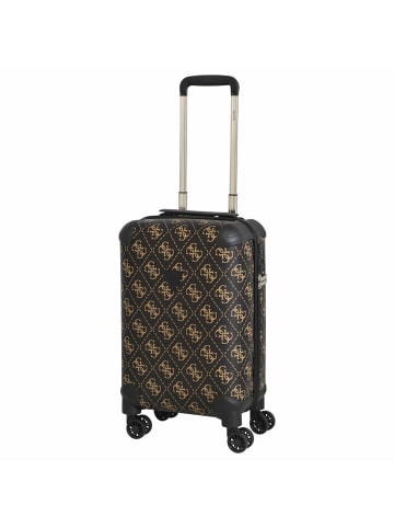 Guess Berta 18 IN - 4-Rollen-Trolley 46 cm in brown logo