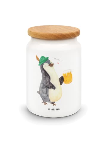 Mr. & Mrs. Panda Kaffeedose Pinguin Bier ohne Spruch in Weiß