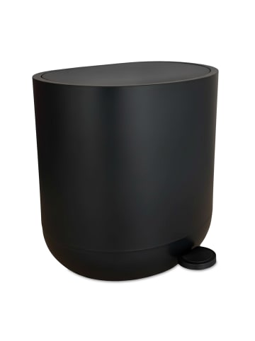 relaxdays Mülleimer in Schwarz - 10 Liter