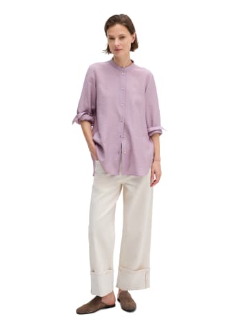 Marc O'Polo Crinkle-Bluse regular in Dusty Lavender
