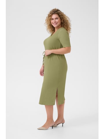 KAFFE curve Jerseykleid KCivena Regular fit in Oil Green