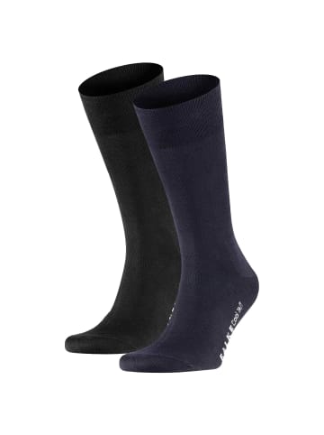 Falke Socken 2er Pack in Schwarz/Dunkelblau