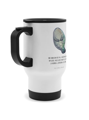 Mr. & Mrs. Panda Thermobecher To Go Seekuh Happy mit Spruch in Weiß