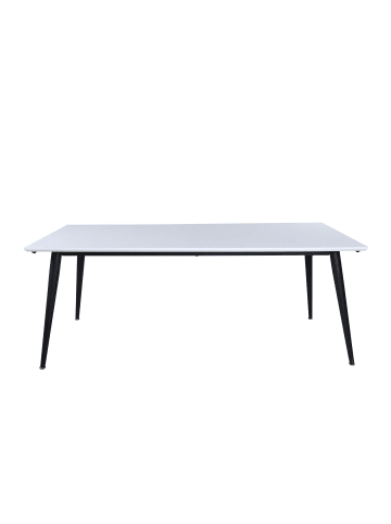 ebuy24 Esstisch Jimmy Weiß, Schwarz 90 x 195 cm