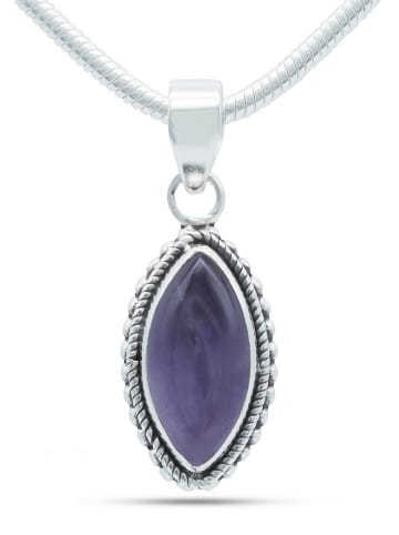 mantraroma 925er Silber - Ketten (L) 12 x (B) 31 mm mit Amethyst