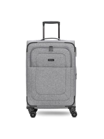 Redolz Essentials 12 MEDIUM 4-Rollen Trolley 67 cm mit Dehnfalte in grey2