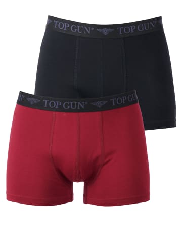 TOP GUN Boxershorts Doppelpack TGUW001 in sunset - black