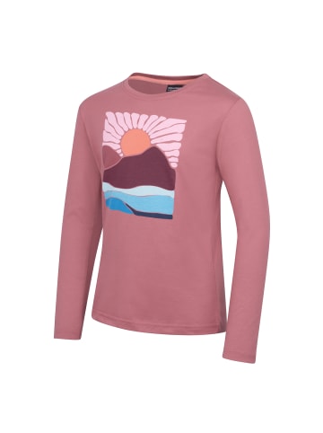 Trollkids Langarm-Shirt Falketind (GOTS) in frozen berry