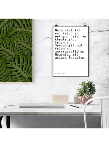 Mr. & Mrs. Panda Bild Mein Ziel ist es,... mit Spruch in Weiß