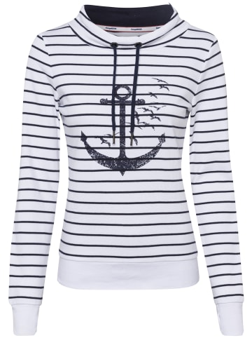 Kangaroos Sweatshirt in wollweiß-marine