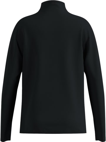 Odlo Longsleeve "Midlayer 1/2 Zip Classic Fleece" in Schwarz
