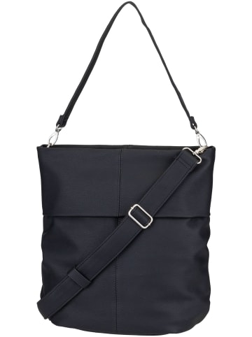 Zwei Beuteltasche Mademoiselle M140 in Nubuk/Black