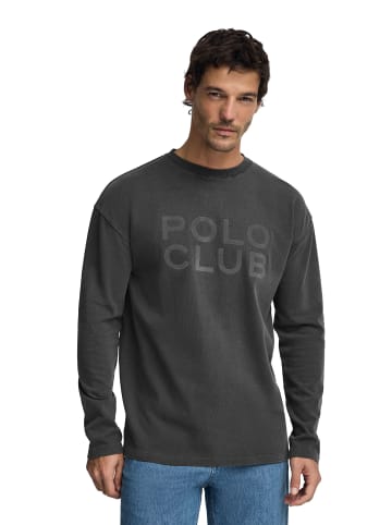 Polo Club Langarmshirt in Dunkelgrau