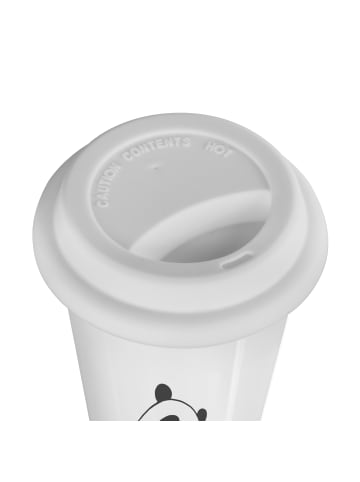 Mr. & Mrs. Panda Trinkbecher Panda ZuMenschmenhalt mit Spruch in Weiß