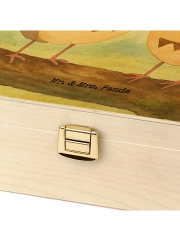 Mr. & Mrs. Panda Teebox Holz Eulen Liebe Design ohne Spruch in Weiß