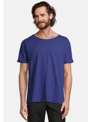 Salzhaut Rundhals T-Shirt für Herren in blau