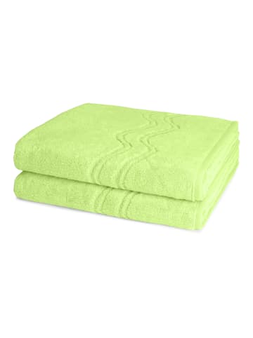 Ross 2 X Duschtuch im Set Cashmere feeling in Apfelgrün