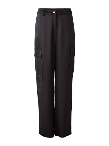 Oui Cargohose reine Viskose in black