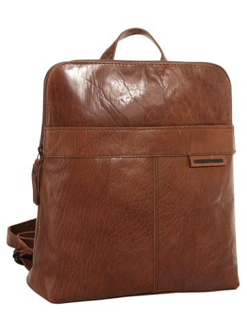 SPIKES & SPARROW Rucksack echt Leder in cognac