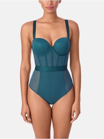 DKNY Bodysuit Sheers in petrol