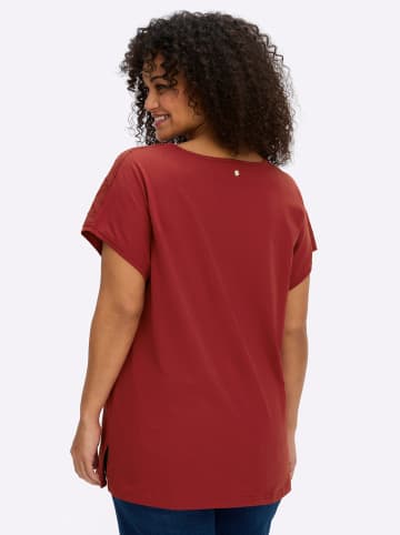 sheego Kurzarm-Shirt in kirsche