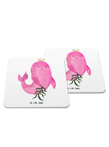 Mr. & Mrs. Panda Coaster Sternzeichen Jungfrau ohne Spruch in Weiß