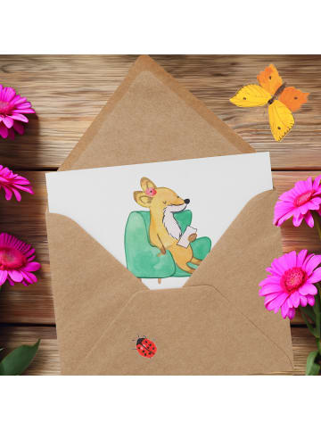 Mr. & Mrs. Panda Einladungskarte Schwestern Psychologen mit Spruch in Weiß