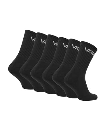 Vans Socken Classic Crew 6P in Schwarz