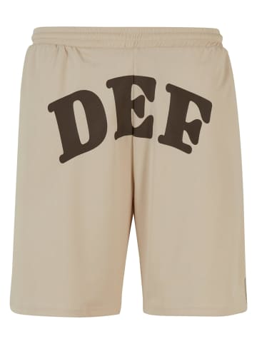 DEF Mesh-Shorts in beige