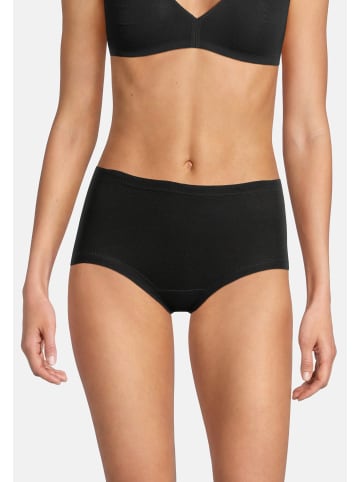 Conta Taillen-Slip Feinripp in Schwarz