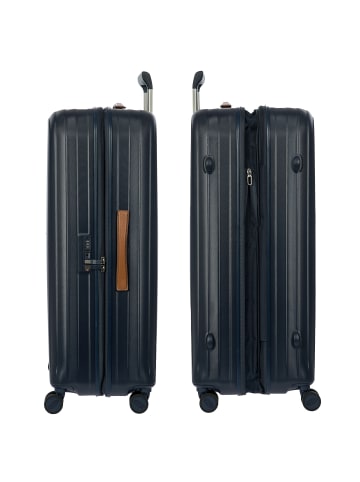 BRIC`s Taormina 4 Rollen Trolley L 82 cm mit Dehnfalte blue