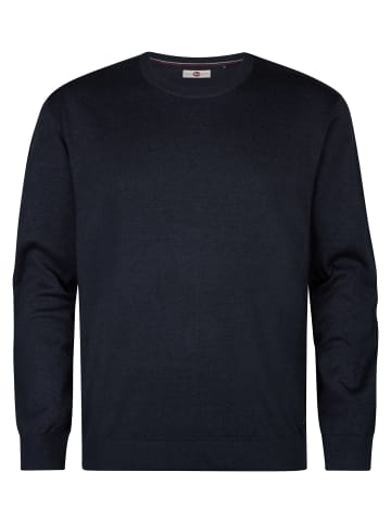 Petrol Industries Feinstrickpullover mit Rundhalsausschnitt ironbend in Blau