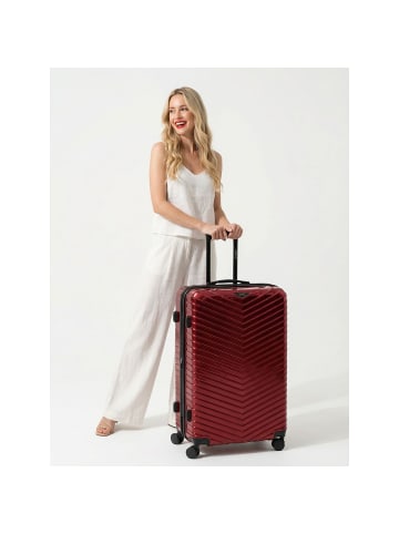 Redolz Essentials 18 4 Rollen Trolley 76 cm mit Dehnfalte metallic-red shiny