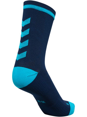 Hummel Hummel Low Socken Elite Indoor Multisport Unisex Erwachsene Atmungsaktiv Feuchtigkeitsabsorbierenden in BLACK IRIS/ATOMIC BLUE