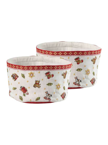 Villeroy & Boch 2er Set Brotkorb Toy's Delight Gobelin in ø 24 cm in bunt