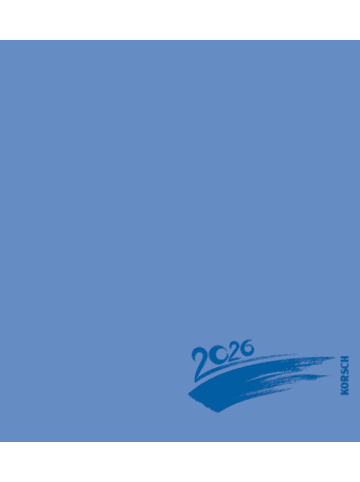 Korsch Kalender - Foto-Malen-Basteln Bastelkalender blau 2026