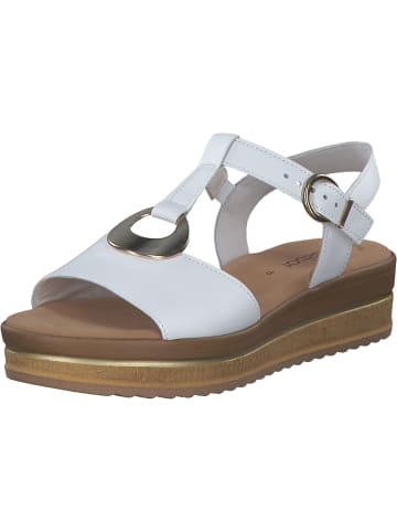 Gabor Keilsandaletten in weiss (gold)
