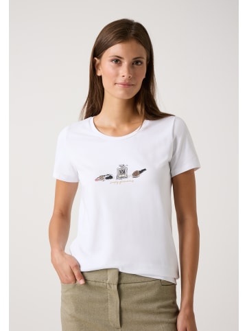 More & More Single Jersey Baumwollshirt in white